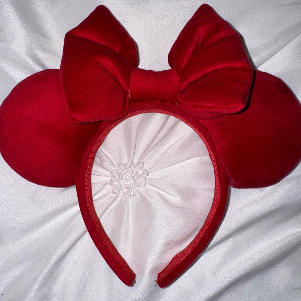 Red Minnie Mouse Ears Headband